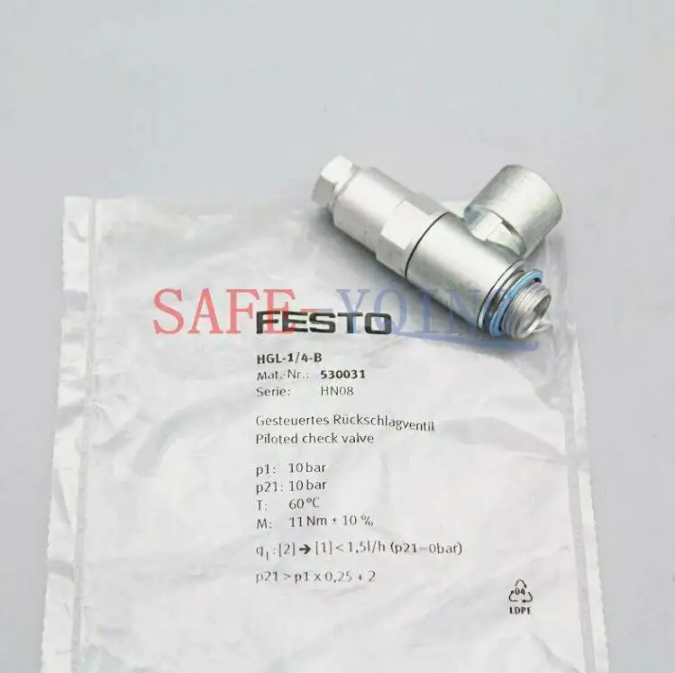 

New 1PC FESTO check valve HGL-1/4-B 530031