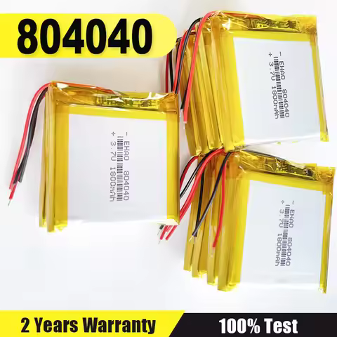 10PCS 3.7V 1800mAh NEW Li-Polymer LiPo Rechargeable Battery 804040 For Mp3 GPS PSP DVD Mobile Phone Video Game Driving Recorder