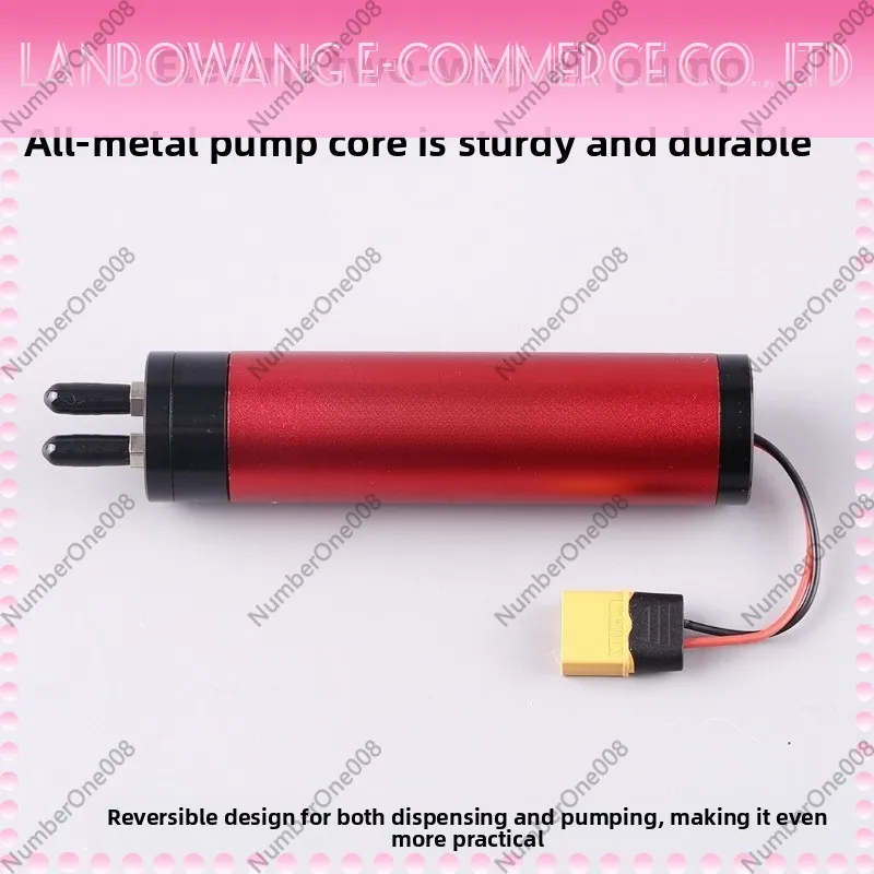 MT119 RC Model Metal Electric Fuel Pump Forward Reverse Fueling Oil Extraction Metal Gear XT60 Power Supply For RC Airplane