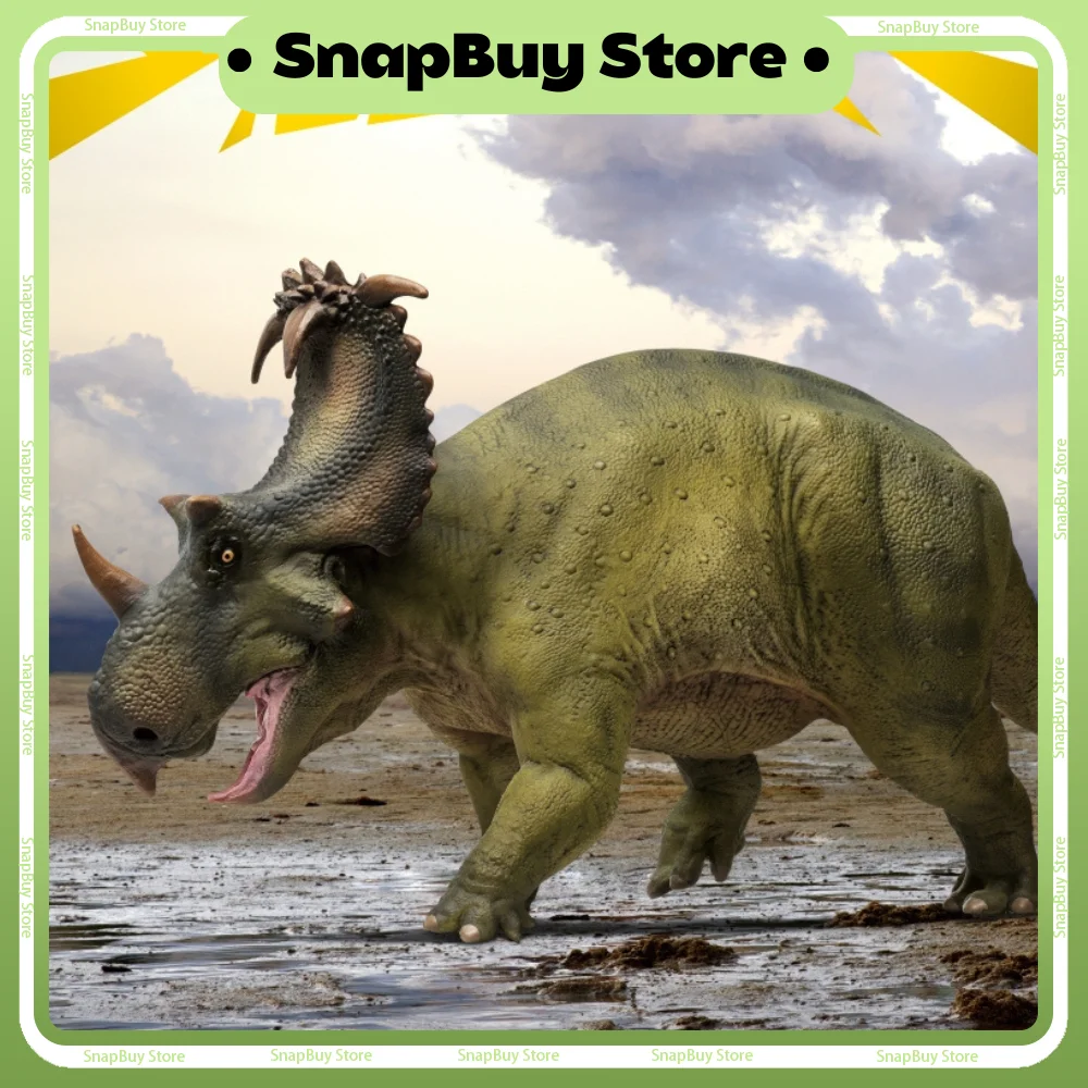 

1/35 Pnso 89 Coronosaurus Model 16cm Ancient Prehistroy Animal Triceratops Dinosaur Model Decorationscientific Toy Birthday Gift