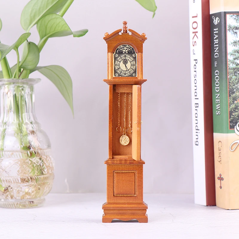 Multi Dollhouse Wall Clock Bird Octagonal Alarm Clocks Doll House Miniature Accessories Pretend Play Living Room Furniture Toys