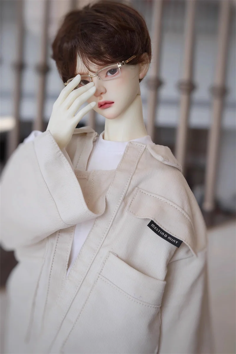 [High Quality] 1/3 Scale Casual Japanese Style Simple Corduroy Jacket Sweatshirt Pants Fit BJD Uncle Body Toys Fans DIY