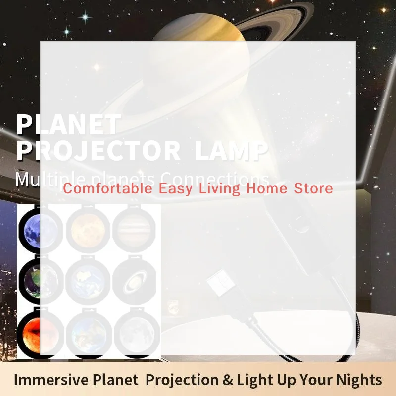 Hot USB Moon Earth 360 Degree Projection Lamp Starry Sky Night Light Remote Control for Kids Bedroom Birthday Gift Home Ambiance