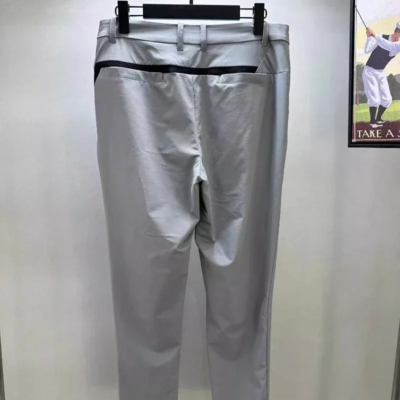 2024 summer new Korean golf clothing men's calf pants sports breathable non-ironing slim-fitting trousers