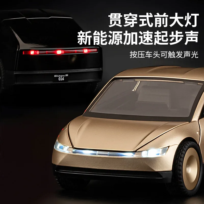 รถโมเดลโลหะผสมไดแคสต์ รุ่น 1:32 รถรับจ้างอัตโนมัติ พร้อมเสียงและไฟ มีระบบดึงหลัง ของขวัญวันเกิด