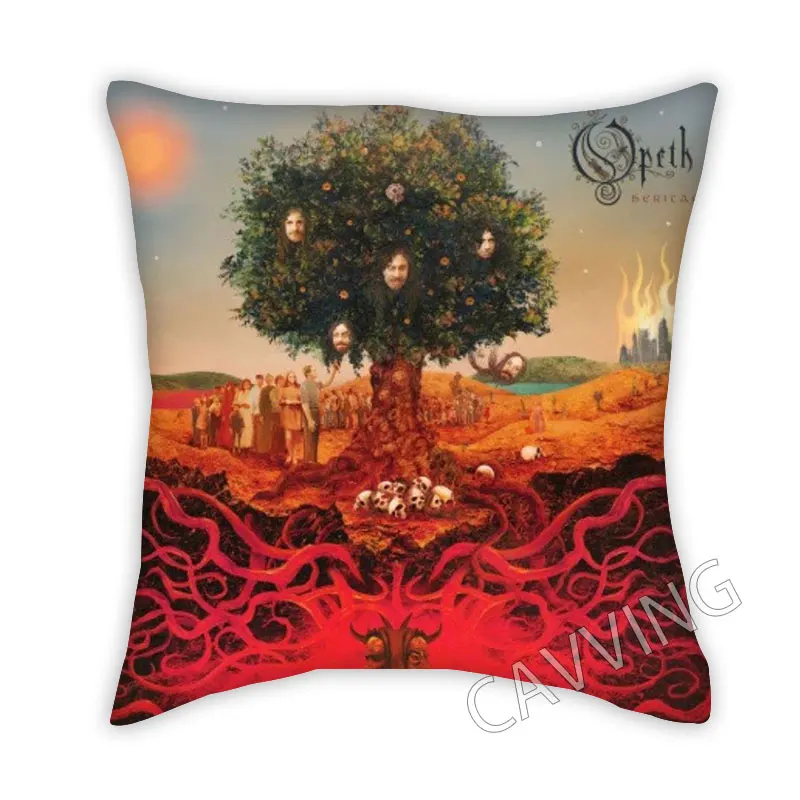 

Opeth Rock 3D Printed Polyester Decorative Pillowcases Throw Pillow Cover Square Zipper Cases Fans Gifts Home Decor H01