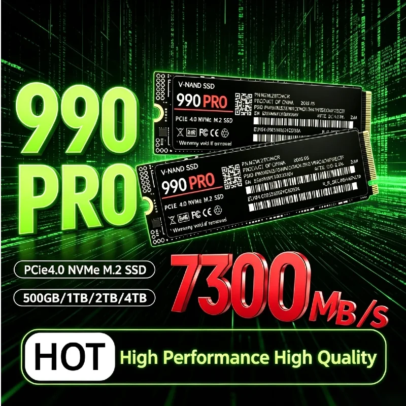 M.2 Nvme 4Tb Pcie 4.0 Ssd - 990 PRO M.2 2280 NVMe PCIe