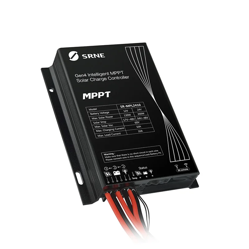 New SRNE MPPT Solar Universal Controller 12V 24V 10A 15A 20A 30A 40A Waterproof MPPT Charge Controller MPL1210 2410 2415 2420