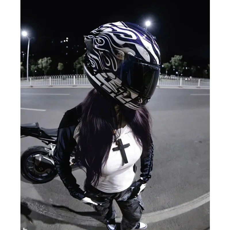 Airo New Fanghe DOT Certified Full-face Motorcycle Helmet for Men ABS Shell Dual Visor All Seasons Use Quick Release Closure