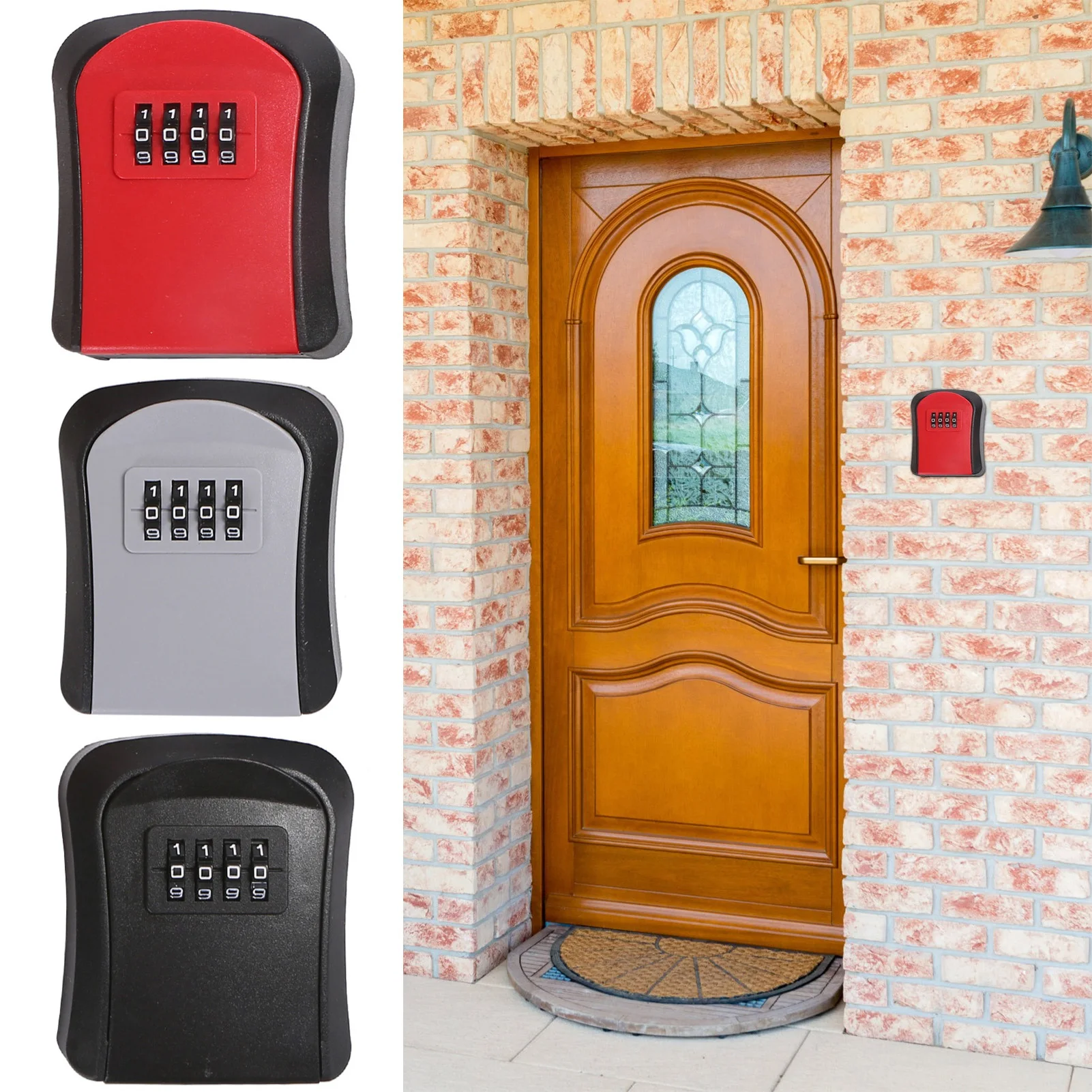 Muur Mount Key Lock Box Appartement Makelaars Reservesleutels Opbergdoos Geschikt Voor Reservehuis Onroerend Goed