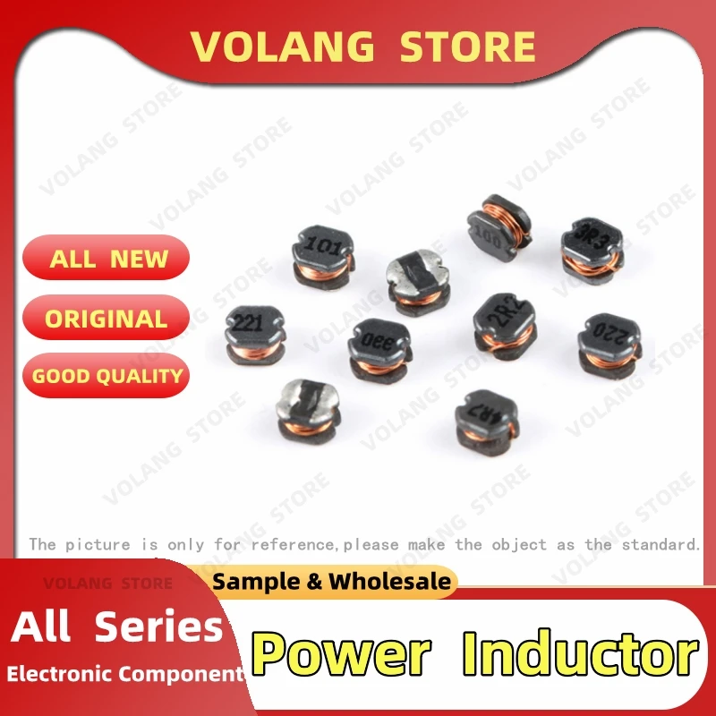 20pcs/Lot SMD Power Inductor CD43 1UH 1.5UH 2.2U 3.3U 4.7UH 6.8U 10U 15UH 22UH 33U 47UH 68UH 100UH 150UH 220UH 330 470 680UH 1MH