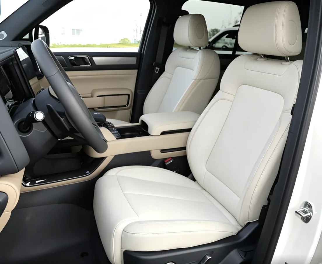 Für BYD Leopard 5 2025 2026 Maßgefertigte Autositzbezüge Luxuriöses Nappaleder 100% Passgenau Innenraum-Zubehör 360 ° Vollständige Abdeckung – Detail 1