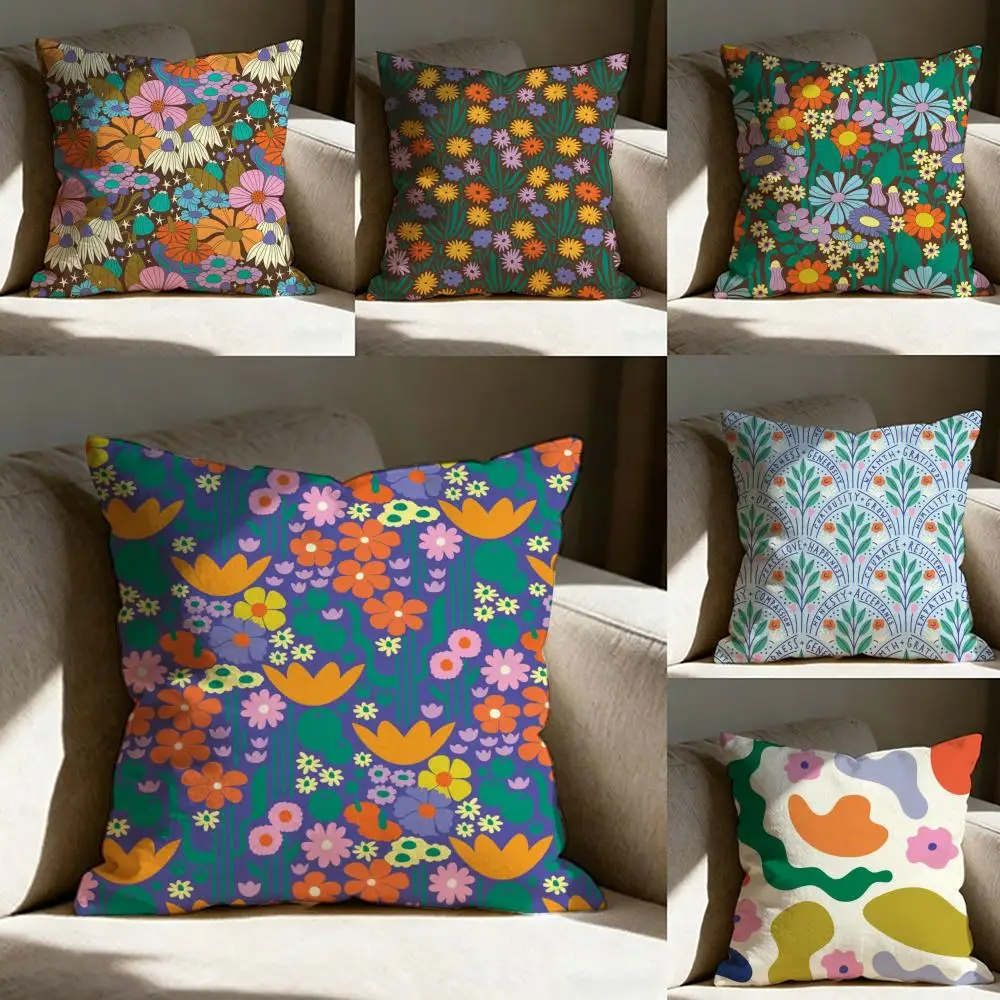 Funda de almohada E-Elizabeth Olwen Art, estampada por ambos lados, cojín para sofá, almohada para cabecera de dormitorio