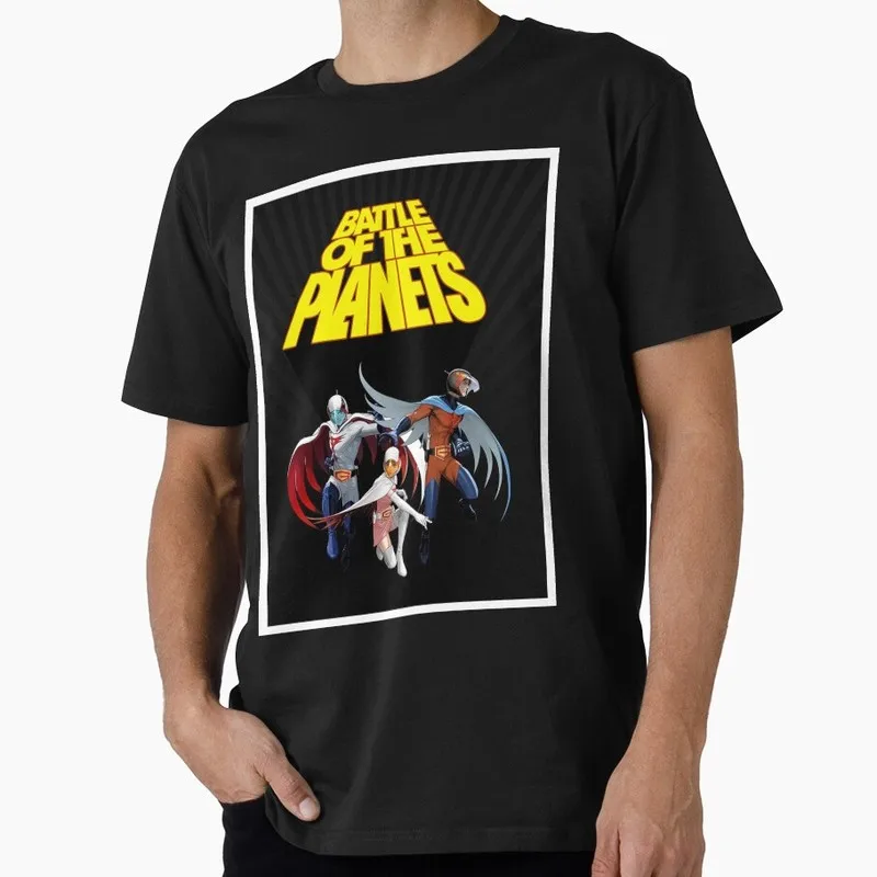 Kagaku Ninja-Tai Gatchaman Science Ninja Team Unisex Graphic T-shirt Vintage 70s Anime Battle of the Planets G-Force Fan Tops