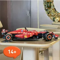 IN stock 2025 New Technology 42207 SF-24 F1 Red Sports Racing City Super Car Giving Boys Holiday Gifts