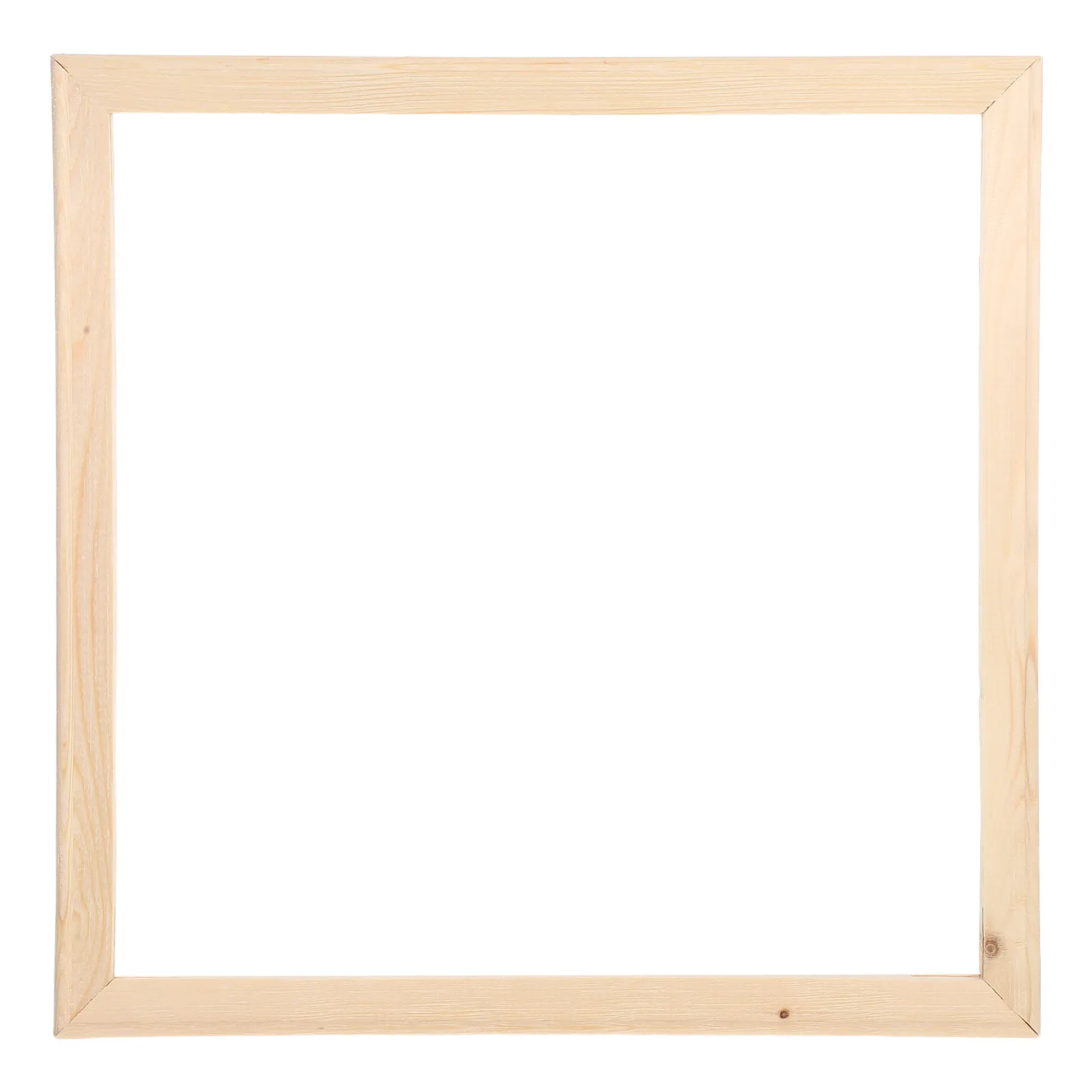 40x40cm Natural Wood Canvas Frame Kit Detachable Stretcher Bars for Oil Painting Canvas Art Poster Display Home Exhibition