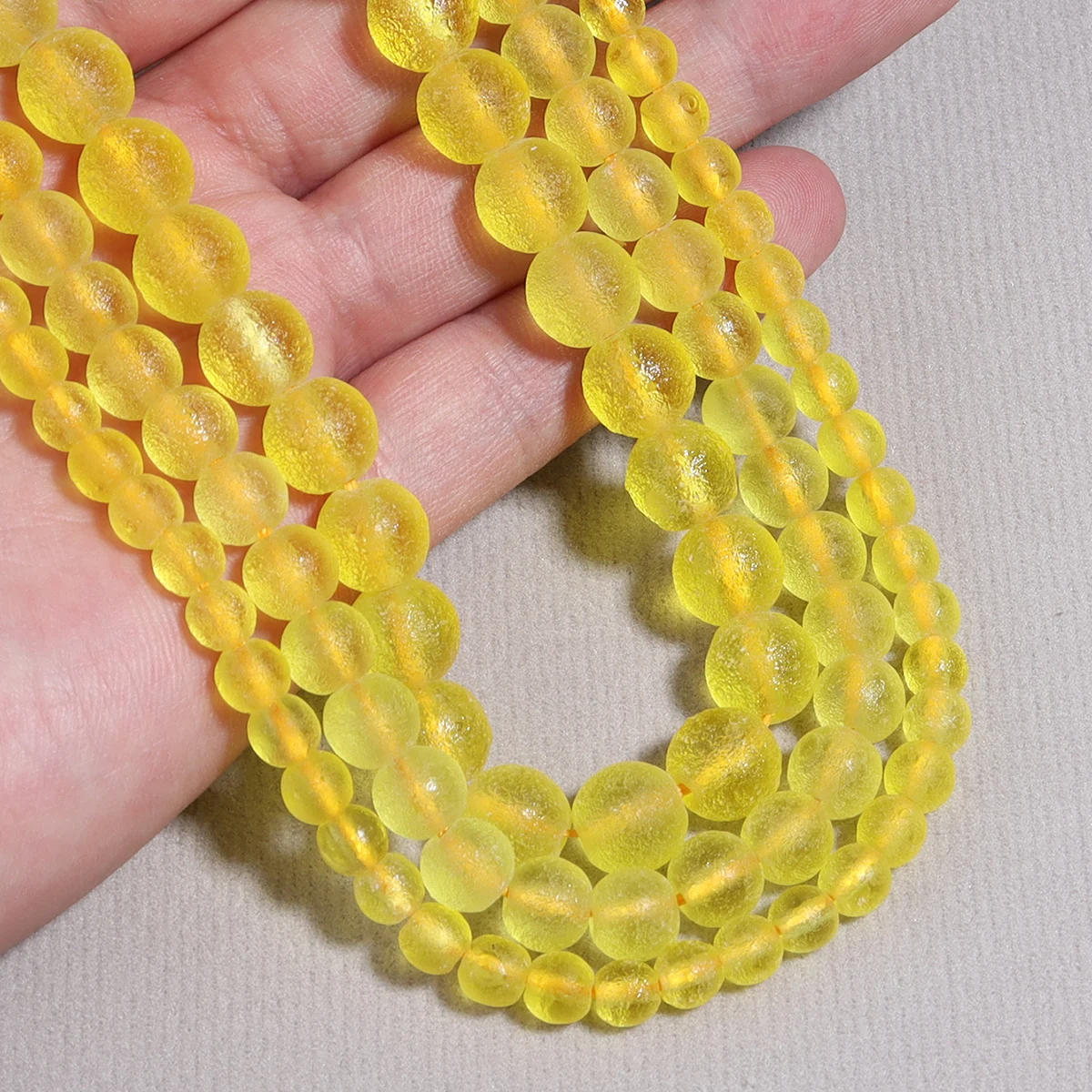 6/8/10mm Yellow Czech Meteorite Glass Beads Round Loose Beads For Jewelry Making DIY Charm Bracelet Earring