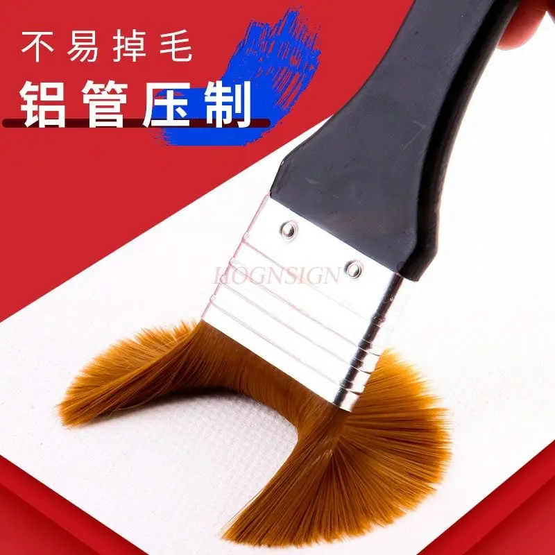 

Long pole pig mane nylon board brush, oil painting pen, art hand drawn wall painting brush, paint brush, single brush