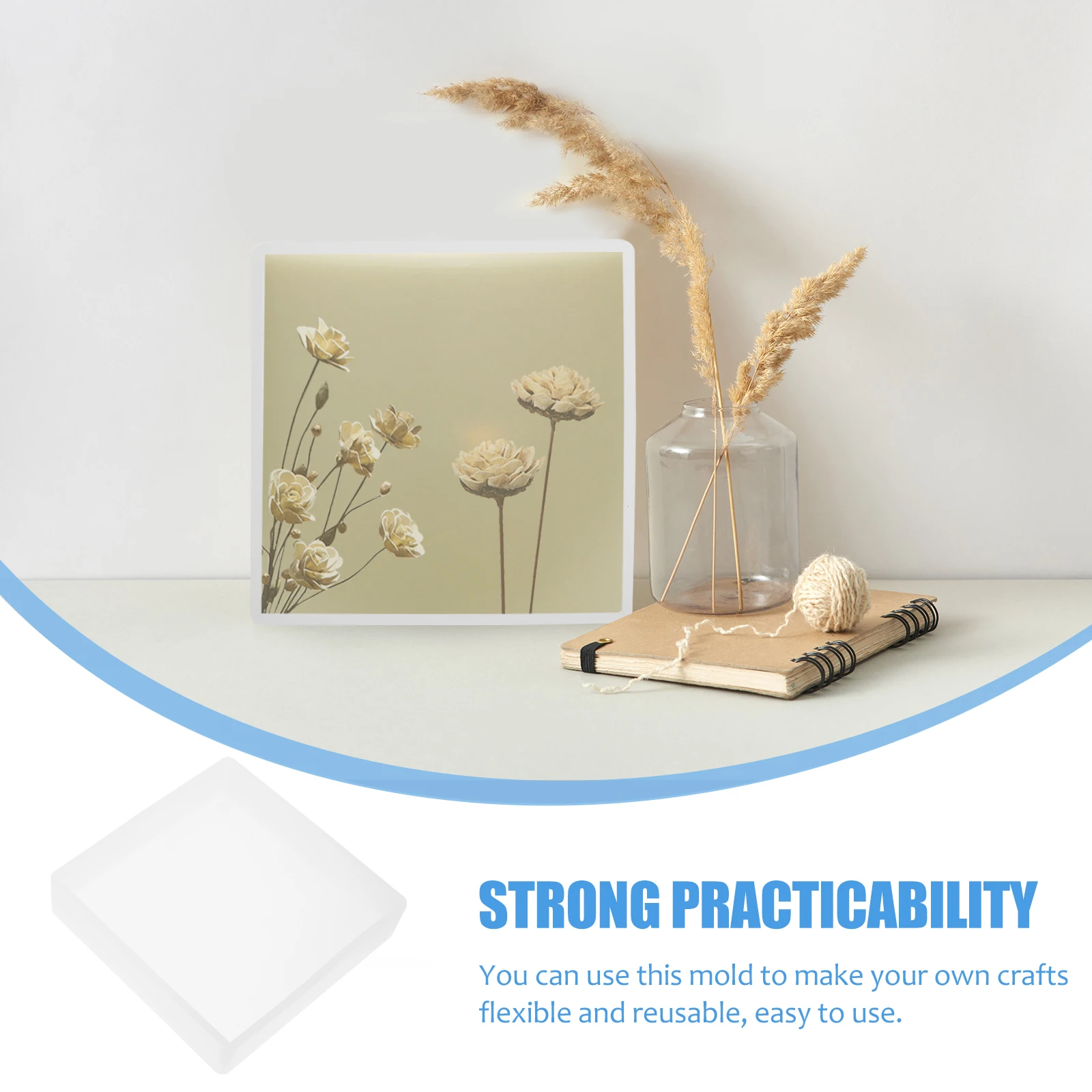 

3pcs Silicone Rectangle Mold For Diy Crafts Crystal Epoxy Resin Casting Desktop Decor Ornament Making Handmade Craft Molds