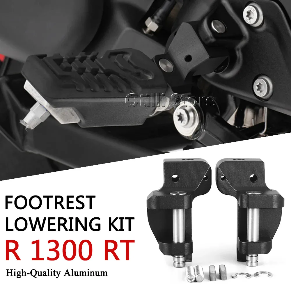 

Motorcycle Footpeg Lowering Kit Driver Footrest Relocation Foot Pegs For BMW R1300RT R 1300 RT R1300 RT 2025 2026 Accessories