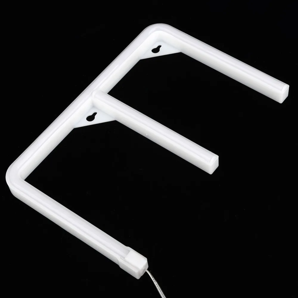 Unique Letter 'E' Shape Neon Letter Light USB Battery Operated Wall Mounted LED Neon Sign Alphabet Neon Art Light Game Room