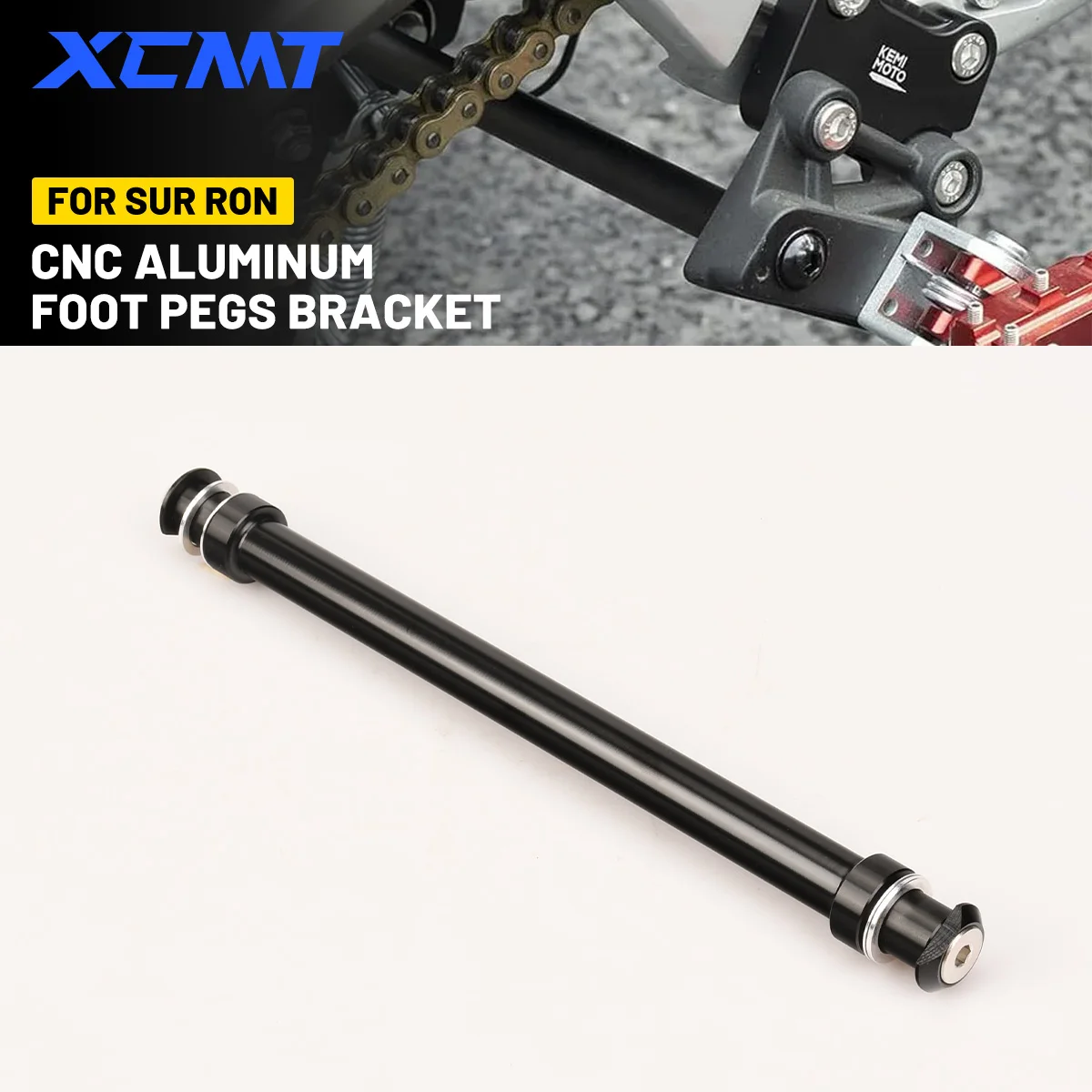 Soporte para estriberas CNC para Sur-Ron Surron Light Bee X S, soporte para estriberas de motocicleta eléctrica, accesorios para moto