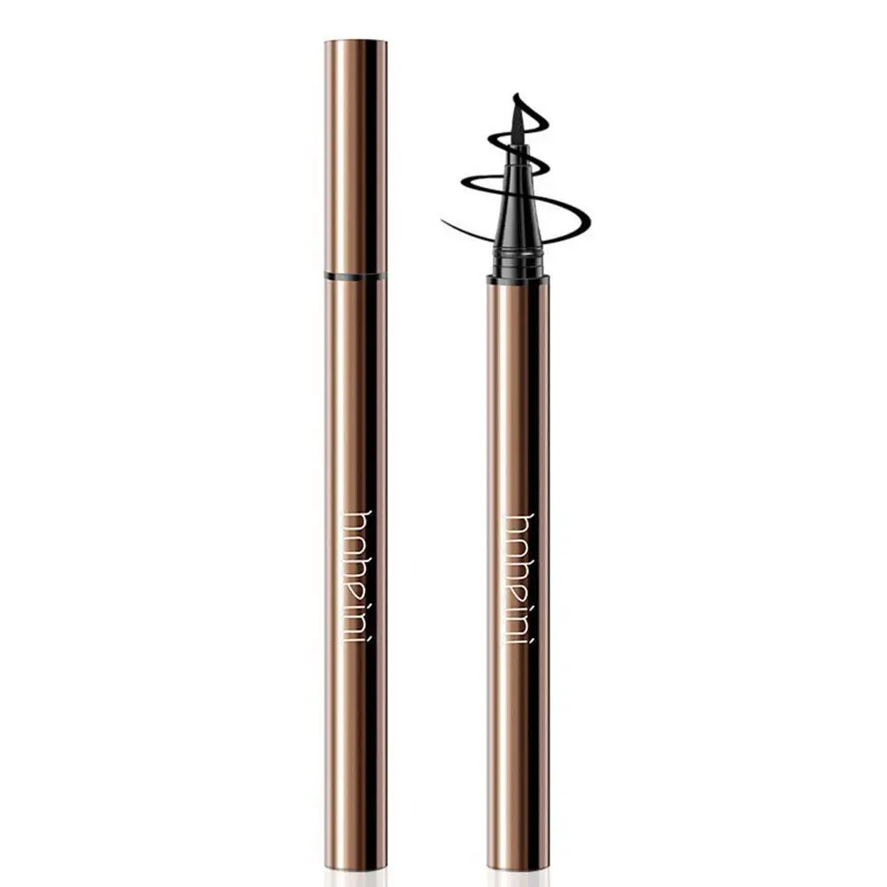 Delineador de ojos líquido ultrafino para mujer, resistente al agua, larga duración, secado rápido, negro, maquillaje de ojos, Cosméticos L1t4, nuevo