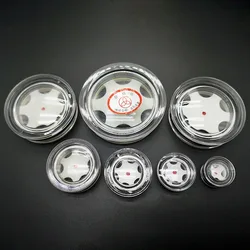 20 25 32 38 40 45 55 65mm OD Press Fit Plastic Oil Level Sight Glass Window Round Head For Air Compressor Gearbox