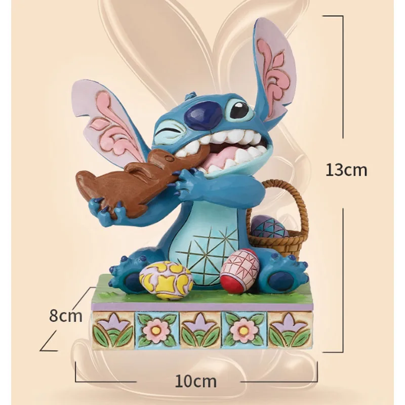 Disney original kit de garagem lilo & stitch ponto e o coelho de chocolate anime figuras de ação brinquedos para meninos presente modelo ornamentos