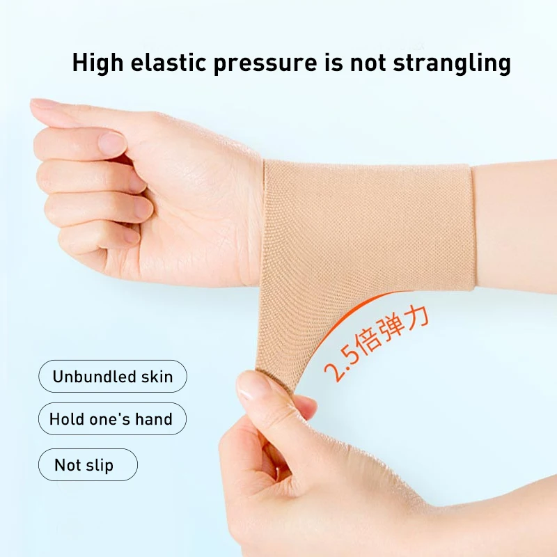 1pc Wrist Compression Elastic Wrist Brace Wupport For Men Women Tendonitis Carpal Wrist Pain Fatigue Relieve