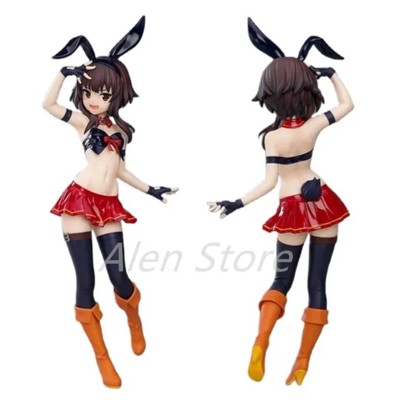 23CM KonoSuba Megumin Kono Subarashii Sekai ni Shukufuku o! bunny Ver Girl figure PVC Action Anime Model Toys Doll Gifts