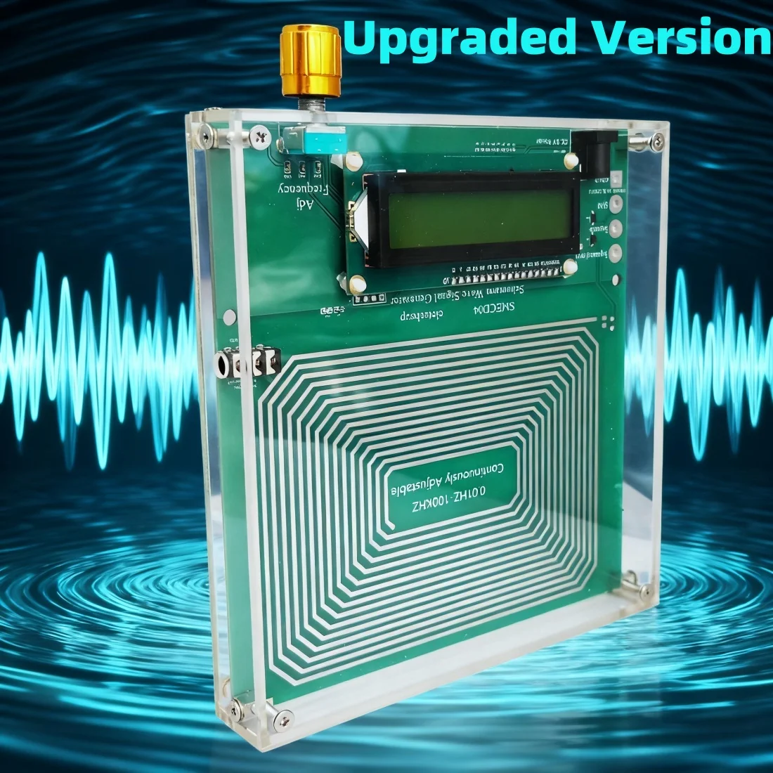 

0.01-100Khz Continuously Adjustable Frequency Signal Generator 7.83 Schumann Resonator Overvoltage Overcurrent Surge Protection