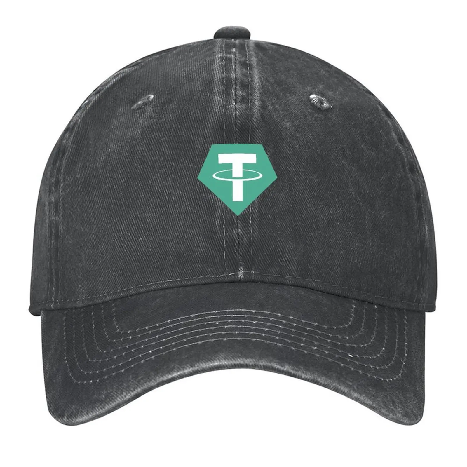 

Tether Logo Baseball Cap Male hat fishing hat luxury woman cap Big Size Hat Caps Male Women's
