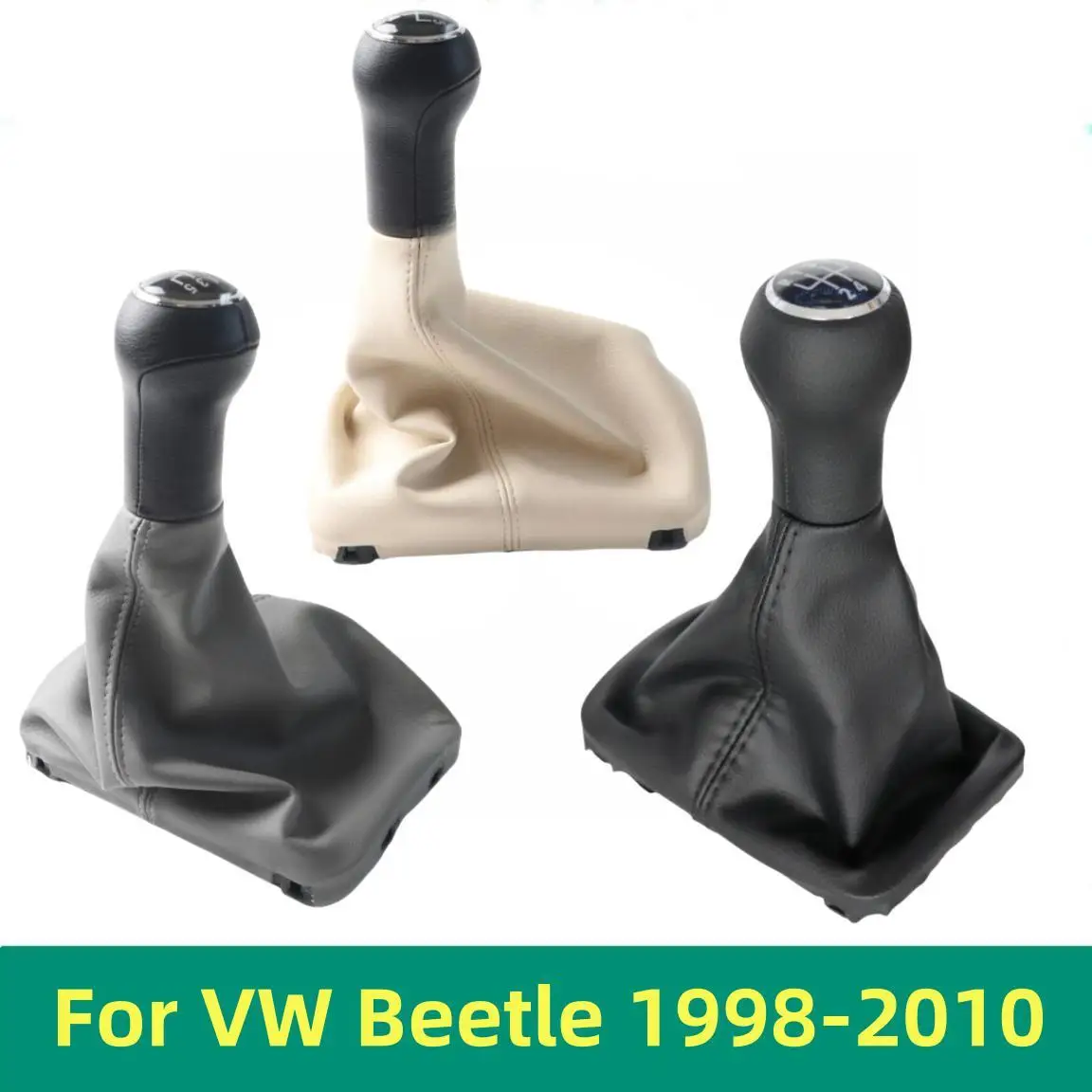 

Car Styling Gear Shift Knob Collar Gaiter Boot For VW Volkswagen Beetle 1998 1999 2000 2001 2002 2003 2004 2005 2006 2007 2008