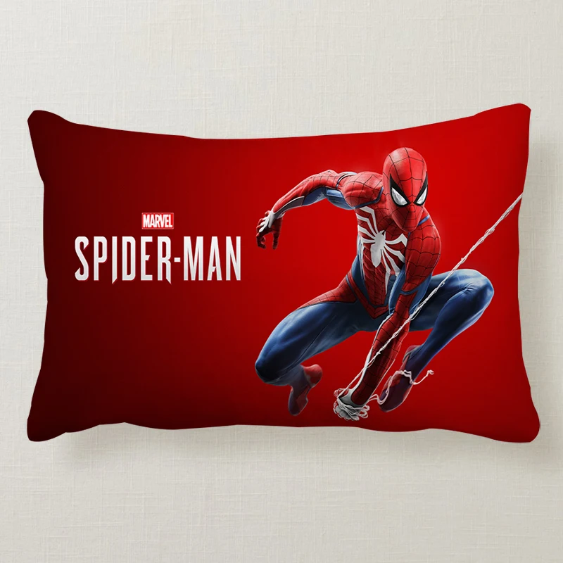 Marvels SpiderMans poszewka na poduszkę poszewka na poduszkę 50x30CM 60x40CM chłopcy kreskówka Anime nowa dekoracja pokoju dzieci urodziny Kawaii słodkie prezenty