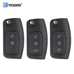 Remote Car Key Shell For Ford Focus 2 3 Mondeo Fiesta C Max S Max Galaxy Mondeo Ecosport Kuga Escape Falcon B-Max Ka Uncut Blade