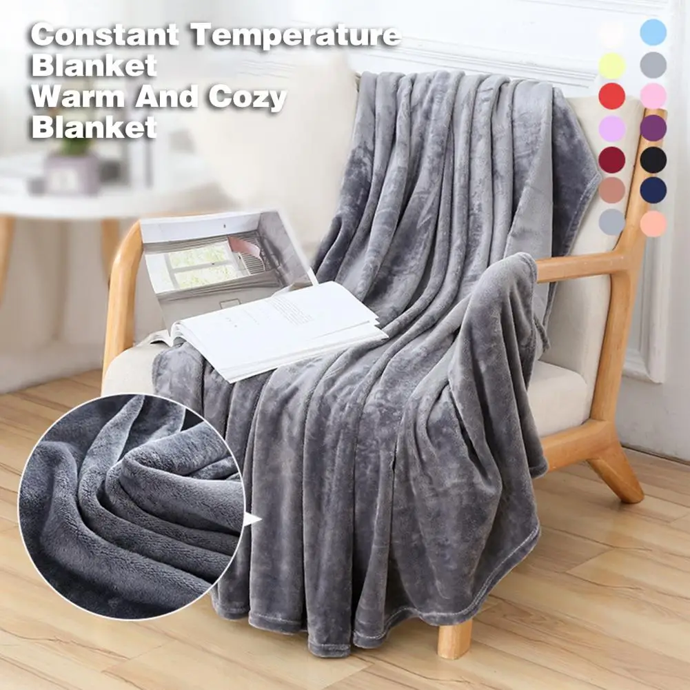 Coral Blanket Temperature Regulating Blanket Comfort Coral Flannel Blanket Energy-efficient Temperature Control for Air