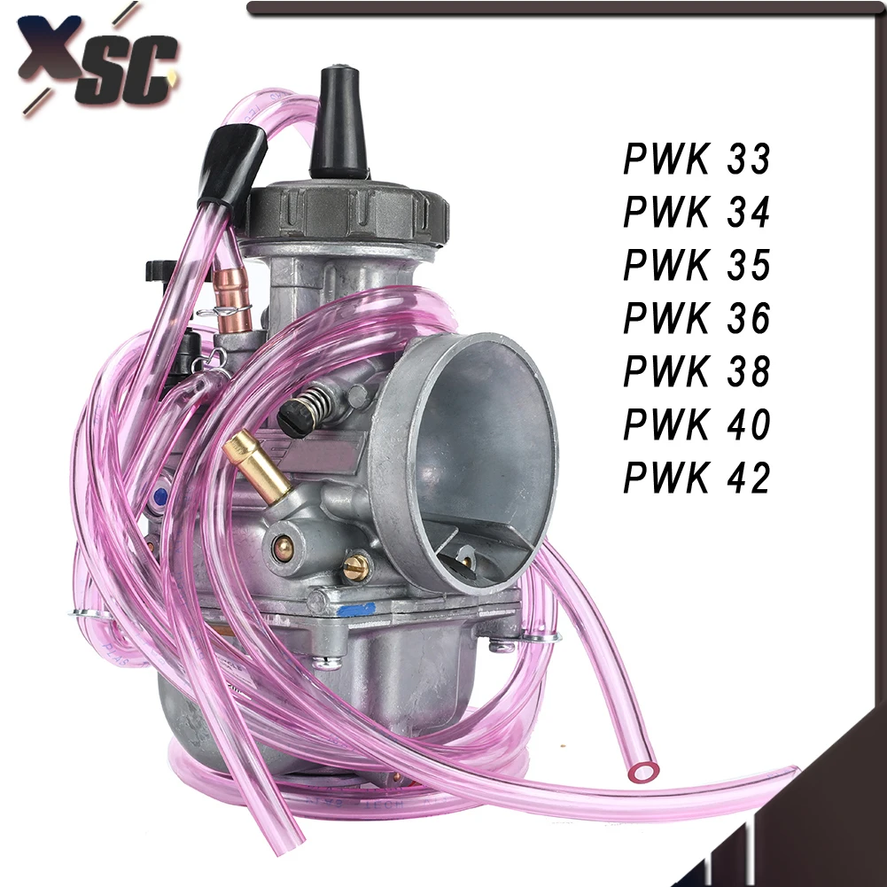 PWK Carburetor 33 34mm 35mm 36mm 38mm 40mm 42mm Universal 2T 4T Engine Dirt Bike Motocross Motorcycle Scooter ATV Quad UTV Power