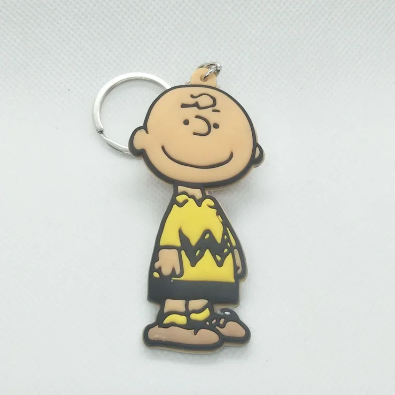 Snoopy Cute Keychain Cartoon Figures Charm Car Bag Pendant Jewelry Key Chain Keychains Lovely Anime Decoration Accessories Gift