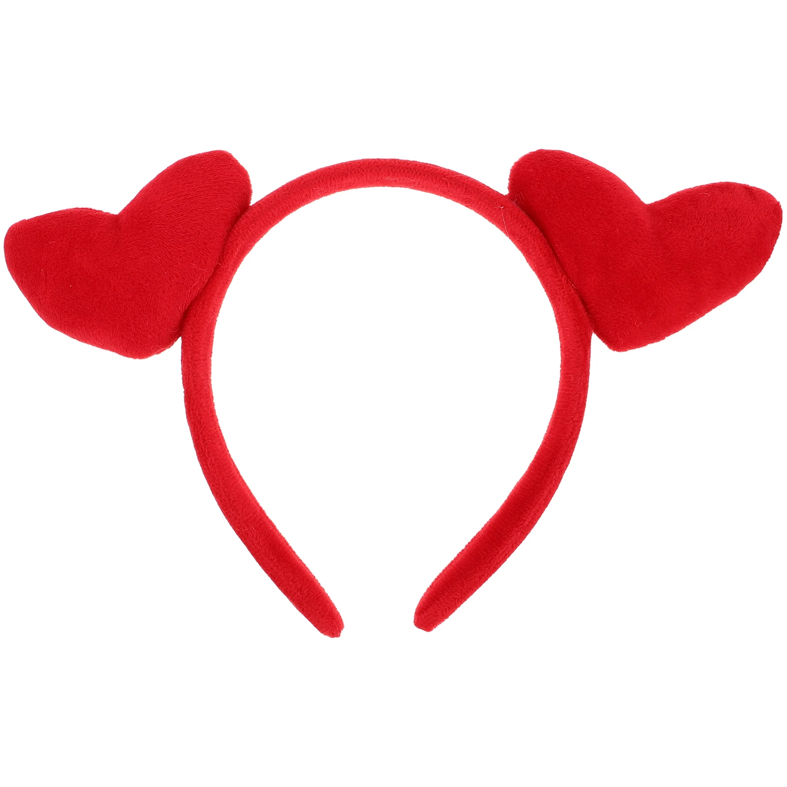 

1pcs Cute Red Heart Headband Valentines Day Hair Band Women Wedding Party Accessories Fun Boppers Stylish Tiara Costume Hair