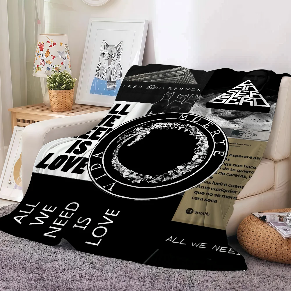 

Rapper Canserbero Querer Querernos Blanket Warm And Soft Suitable For Bedroom Living Room Sofa Bed Office Travel Camping