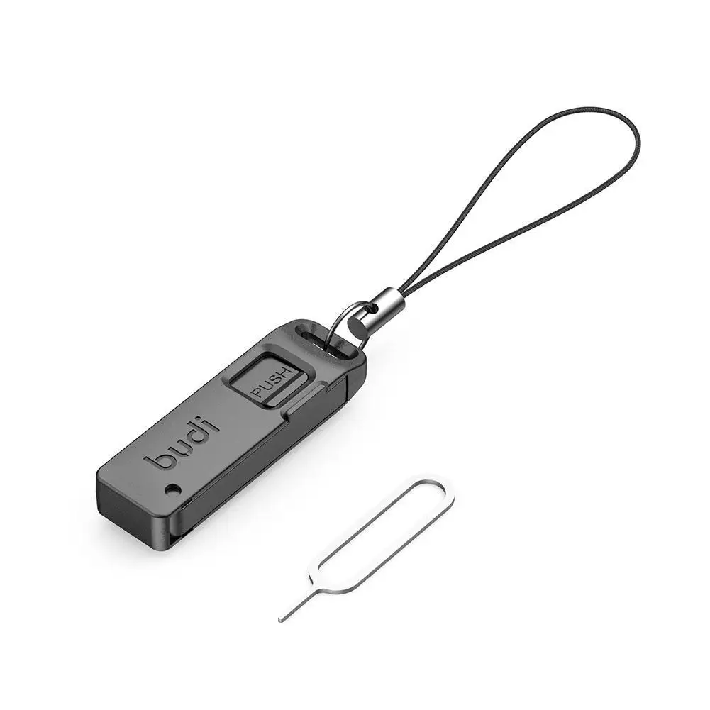 Multi-funktion Karte Slot Lagerung Box TF SIM Karte Auswerfer Lagerung Slot Mit Lanyard Anti-verloren SIM Karte Entfernung nadel Pin 1 stücke