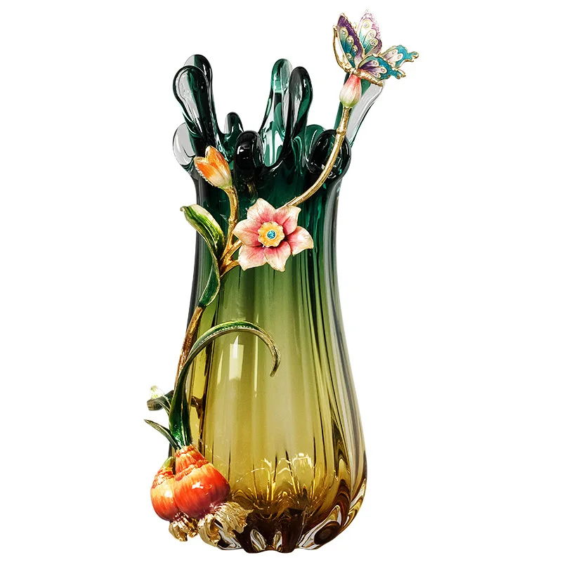 

Enamel vase ornament
