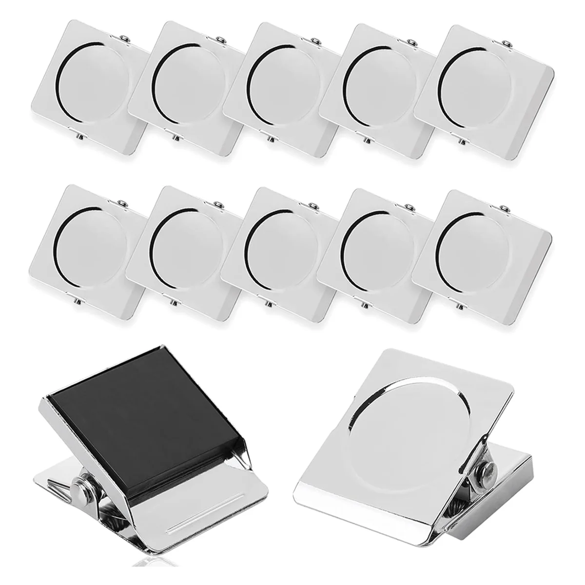 

12-Pack Magnetic Clips, 2.2 Inch Extra Large Magnet Clips for Whiteboards, Refrigerator, Home Office Magnets