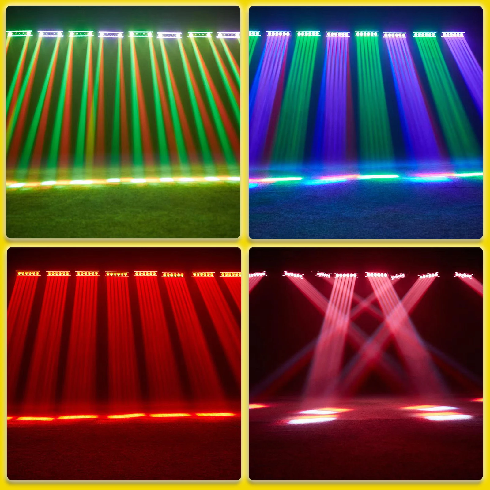 LED 6 x 20W Moving Head Light with Running Effect DMX512 Control, Professional DJ/bar/Party/Performance/Stage Lighting Control D