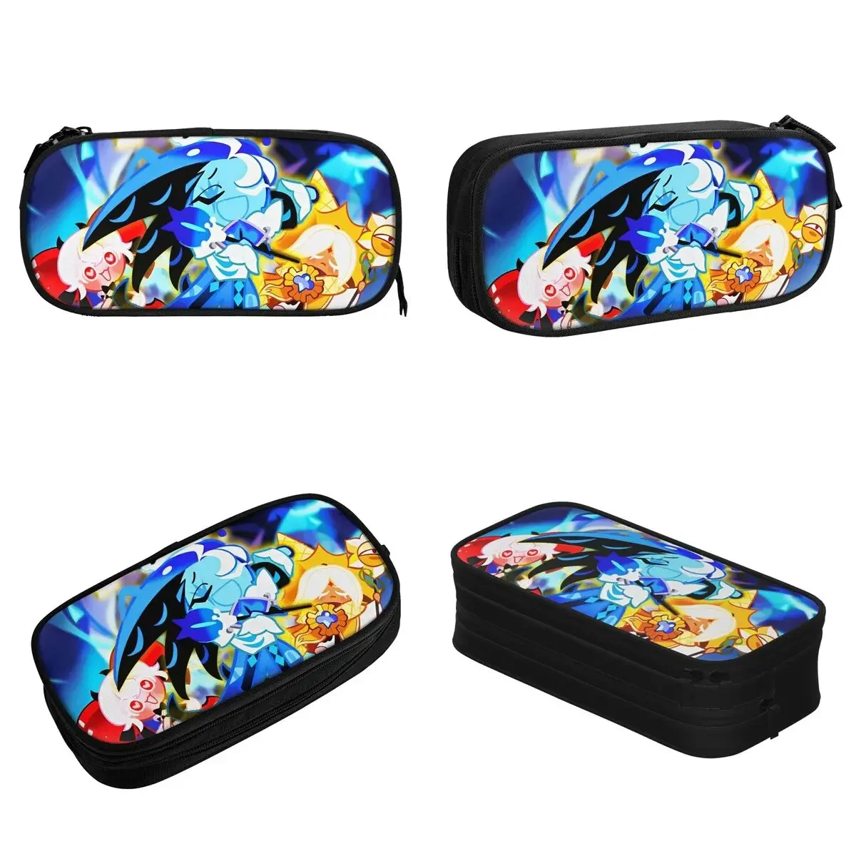 Shadow Milk Cookie Run Kingdom Pencil Cases Cartoon Anime Pen Bags for Student Big Capacity Students School Gifts Pencilcases