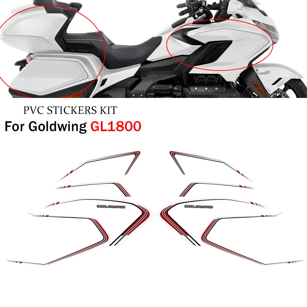 

For HONDA Goldwing GL1800 GL 1800 Motorcycle stickers Touring Decal Kit Cases Protector Trunk Luggage