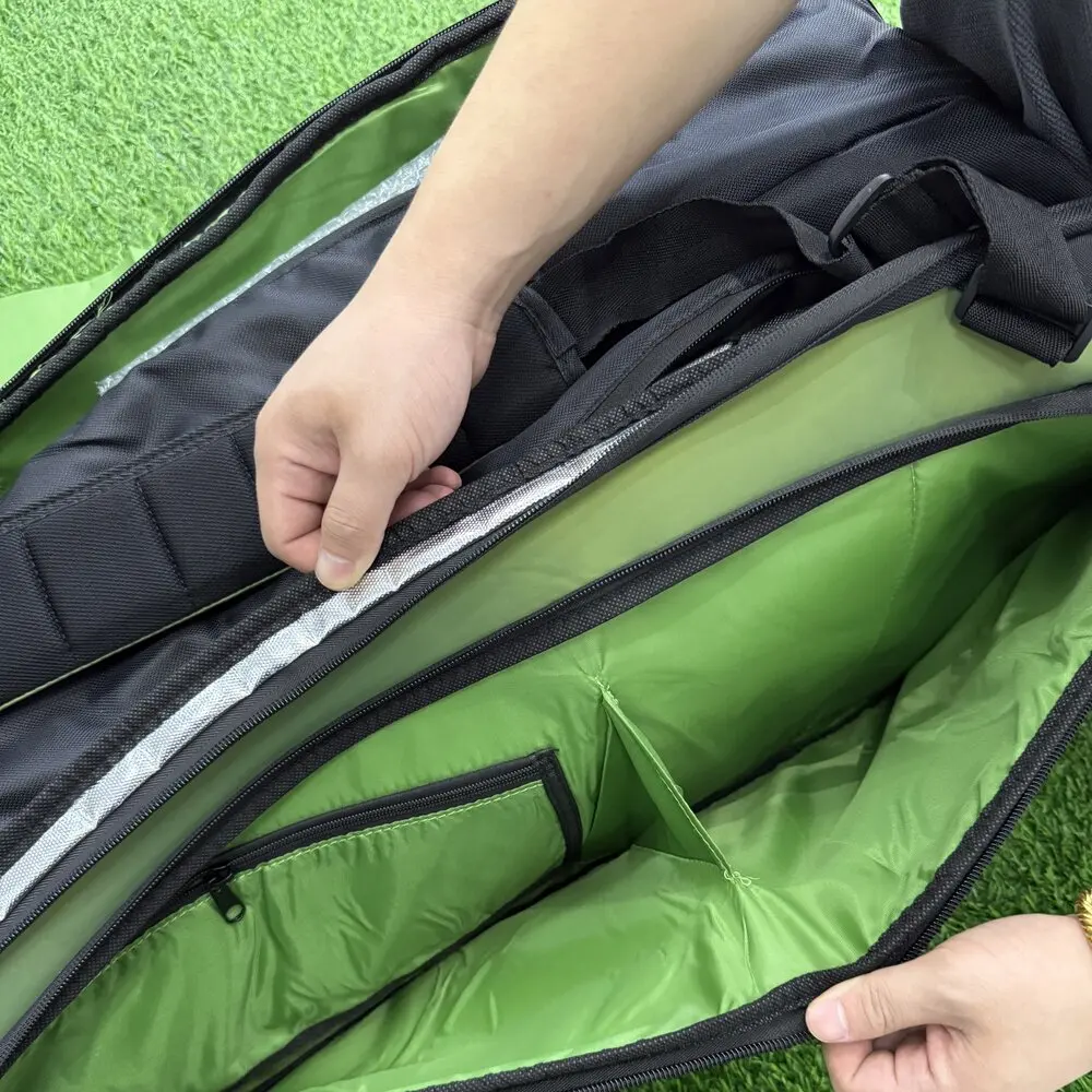 Wilson Blade Super Tour V8 Large Space 9 Pack Tennis Bag Green Professional Equipment Racquet Bag for Tennis Racket WR8016701001