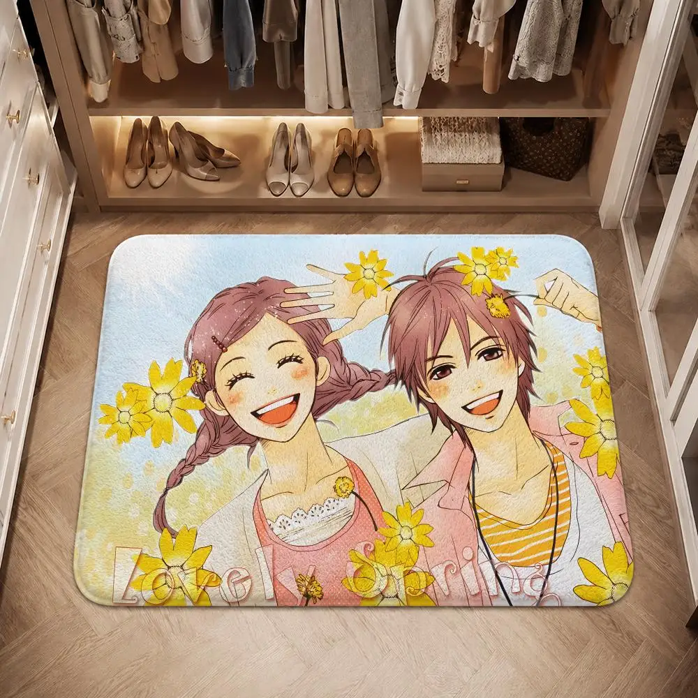 Lovely Complex Floor Mat Flannel Non-Slip Washable Soft Absorbent Rug For Bathroom Kitchen Bedroom Home Decor