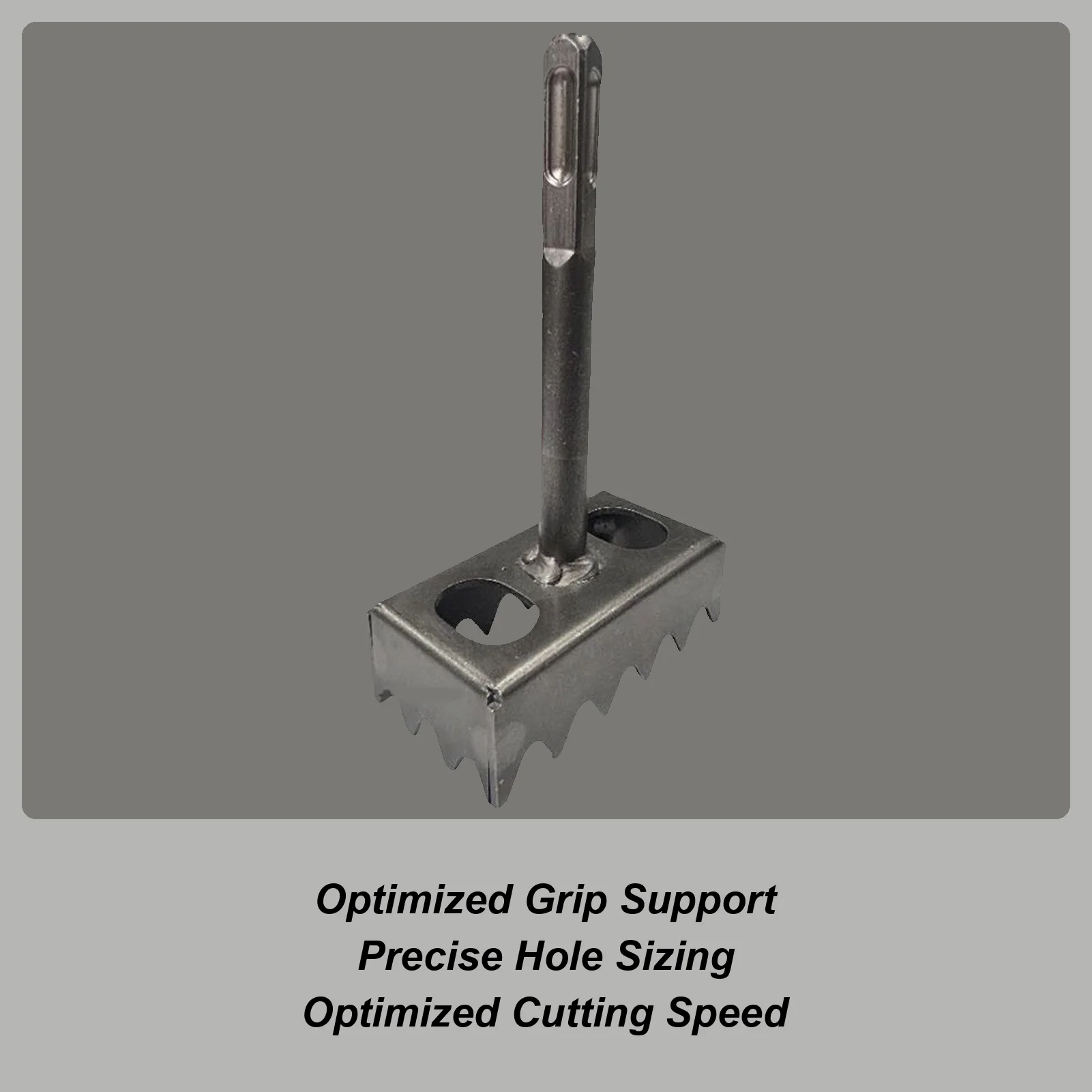 

Square Hole Cutter for Electrical Box, Manganese Steel Rectangle Slot Cutter for Electric Hammer, Fast Wall Square Hole Puncher
